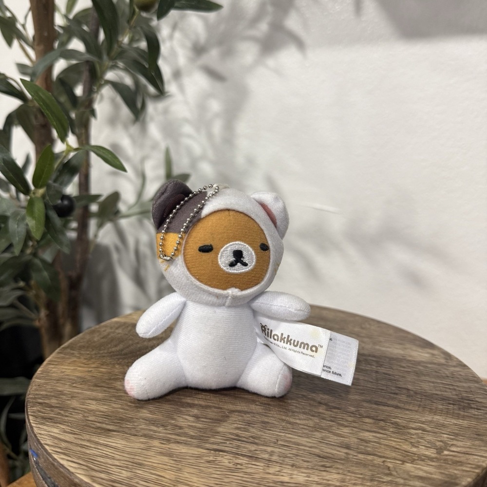 Rilakkuma Cat Costume Plush 4" Keychain Blind Box Trinket 2017 San-X Aiquntum